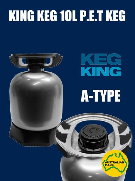 10L King Keg with A-Type valve fitting