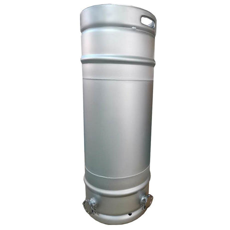 118L stainless steel kegmenter with 4 inch flat lid, airlock and 2 inch end cap