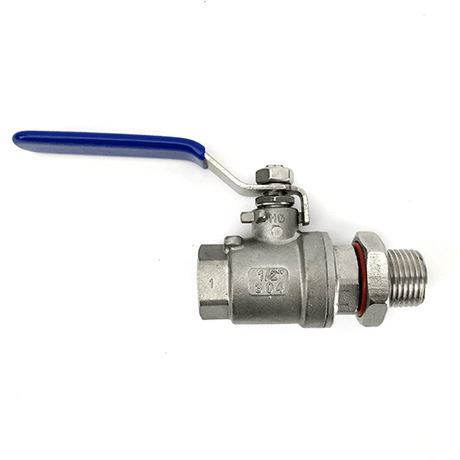 1/2 inch BSP stainless steel ball valve assembly