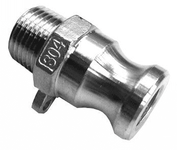 1/2 inch Type F camlock, male cam x male BSPT thread
