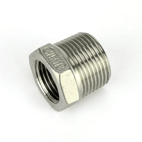 Stainless steel reducing bush 1/2 to 3/4 BSP