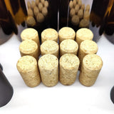 12 x 750mL Wine Bottles - Including Corks, Black Heat Shrink Sleeves & Hand Crafted Labels - Distillery King Australia