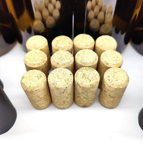 12 x 750mL Wine Bottles - Including Corks, Black Heat Shrink Sleeves & Hand Crafted Labels - Distillery King Australia