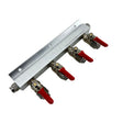 4 Way Gas Line Manifold - Push-In Fittings