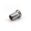 Straight barb fitting for quick swivel connector