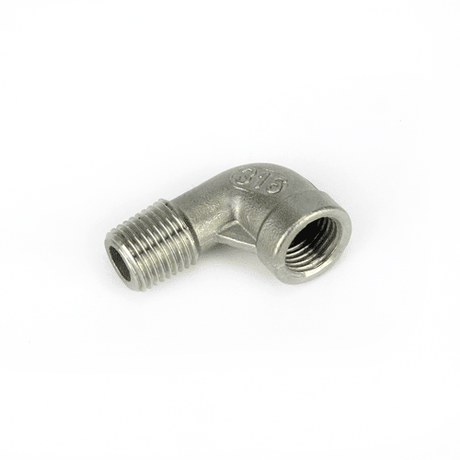 Stainless steel elbow fitting 1/4 BSP