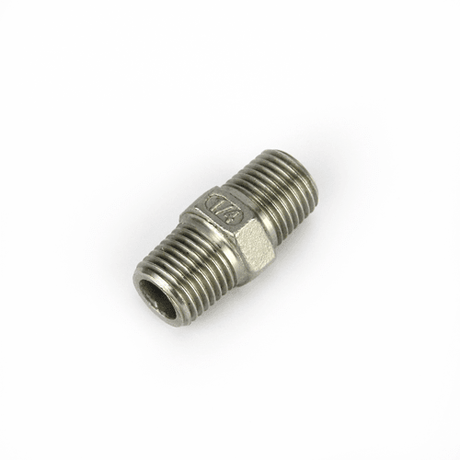 Stainless steel hex nipple 1/4 BSP