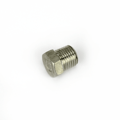 Stainless steel 1/4 inch BSP hex plug