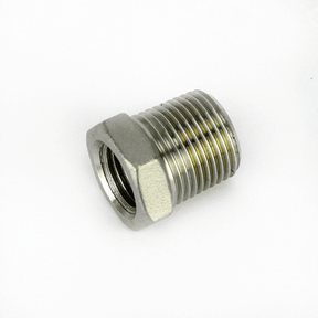 Stainless steel reducing bush, 1/4 x 3/8 BSP