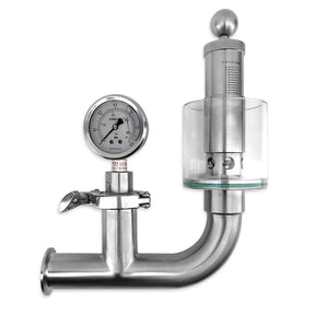 1.5 Inch TC Spunding Valve with Pressure Gauge
