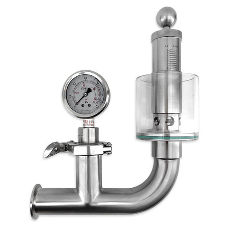 1.5 Inch TC Spunding Valve with Pressure Gauge