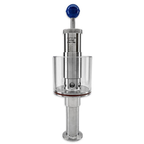 1.5 inch TC vertical spunding valve with pressure gauge