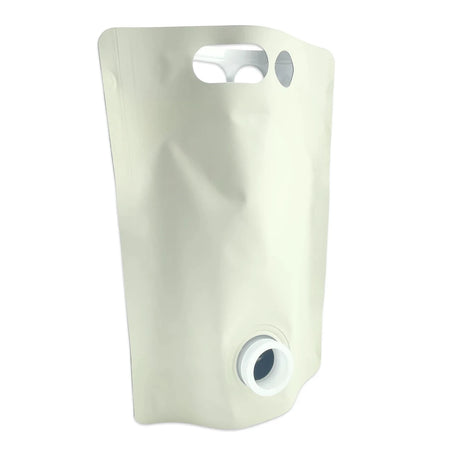 1.5L blank eggshell stand up bladders pack of 5