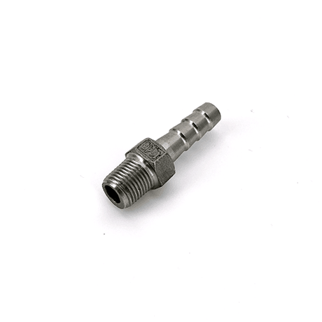 Stainless steel hosetail barb 1/8 BSP x 8mm