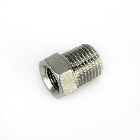 Stainless steel reducing bush, 1/8 x 1/4 BSP