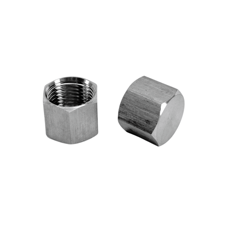 19/32 Ball Lock Thread Cap - Stainless Steel (2 Pack)