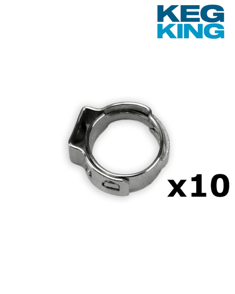 19.8mm stainless steel stepless line clamp for beverage tubing