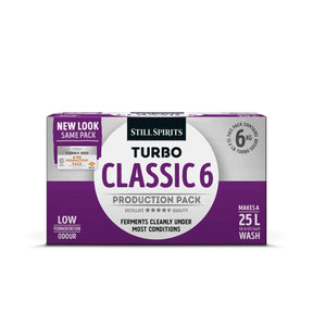 1x T500 Classic 6 Yeast (130g) Turbo Production Pack with 6kg Turbo Sugar - Distillery King Australia