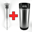 20L commercial keg with A-Type spear, rubber base and handle