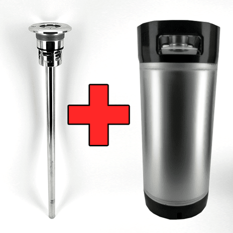 20L commercial keg with A-Type spear, rubber base and handle