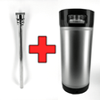 20L commercial keg with D-Type spear, rubber base and handle