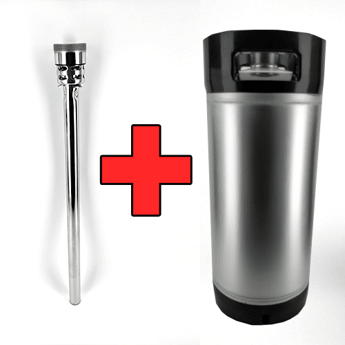 20L commercial keg with D-Type spear, rubber base and handle