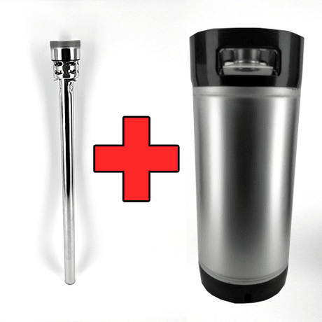 20L commercial keg with D-Type spear, rubber base and handle