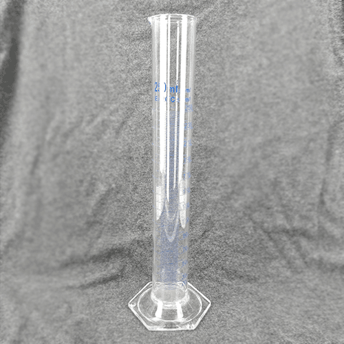 250mL borosilicate measuring cylinder