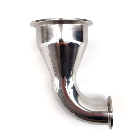 3 inch to 1.5 inch tri-clover reducing elbow