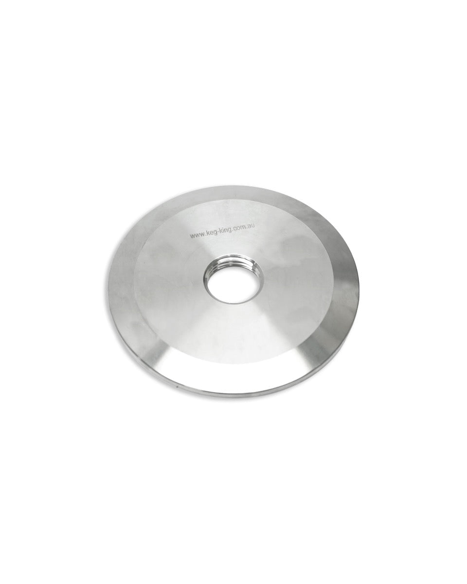 3 Inch Tri-Clover End Cap - 1/2 Inch Female