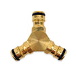 3 Way Male 12mm Brass Garden Hose Tee Splitter