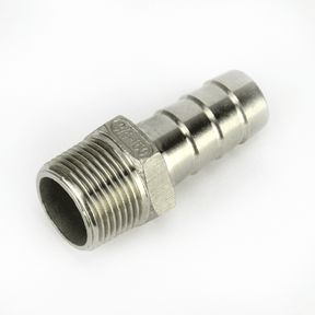 Stainless steel hosetail barb 3/4 BSP to 20mm