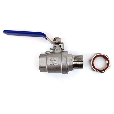 3/4 inch stainless ball valve assembly