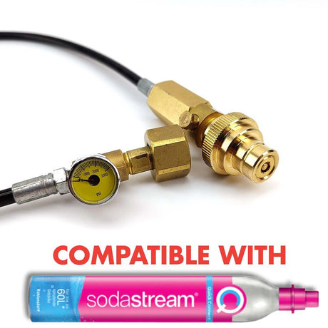 36 inch quick disconnect FreedomOne hose kit for SodaStream Terra