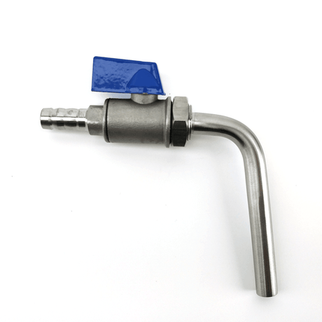 3/8 mini ball valve assembly with rotating arm