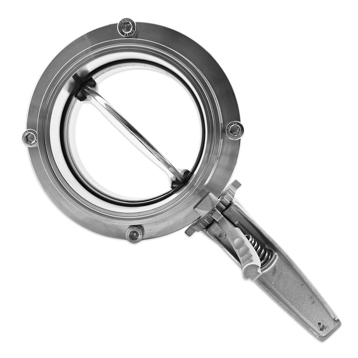 4 Inch TC Stainless Steel Sanitary Butterfly Valve with Squeeze Trigger