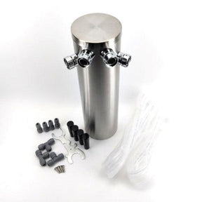 4 Tap Four Tap Quadruple Tap Brushed Stainless Font Kit (Without Tap) - Distillery King Australia