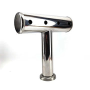 4 Tap T - Bar Brushed Stainless Font Only (Including Screws x 4; Dust Cover & Font Seals) - Distillery King Australia
