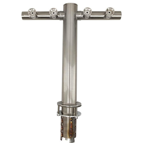 4 tap T-Bar flooded font stainless steel