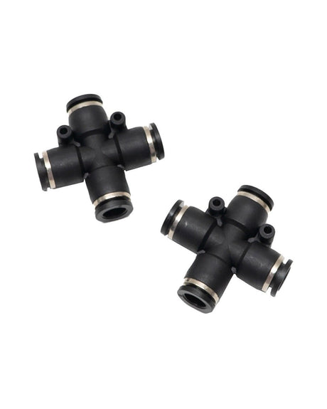 4-Way Push Fit Fitting - 5/16 Inch (8mm)