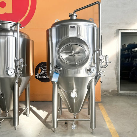 450L jacketed conical fermenter