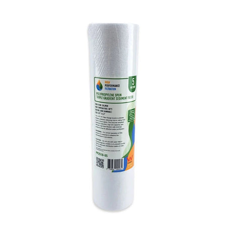 5 Micron Polyspun Sediment Water Filter Cartridge - 10 inch x 2.5 inch - Distillery King Australia
