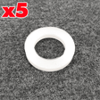 Pack of five silicone seals for 1/2 inch camlock