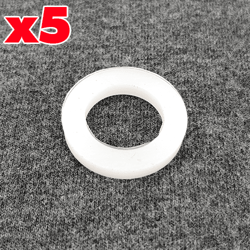 Pack of five silicone seals for 1/2 inch camlock