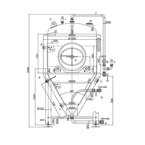 500L pressurisable jacketed conical fermenter