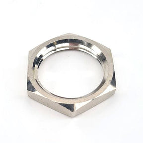5/8 inch BSP lock nut, nickel coated brass