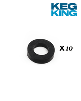5/8 Thick Black Silicone Washer Pack of 10