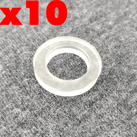 Pack of ten 5/8 inch vinyl washers