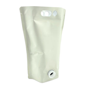 5L blank eggshell stand up bladders pack of 5