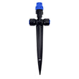 6.35mm push-in adjustable misting jet with removable spike, 10 pack
